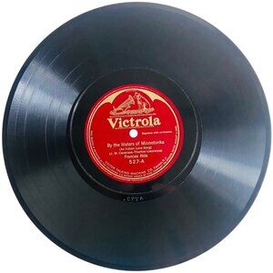 Frances Alda By The Waters Of Minnetonka 10 Inch Shellac 78 RPM Victrola 527 VTG